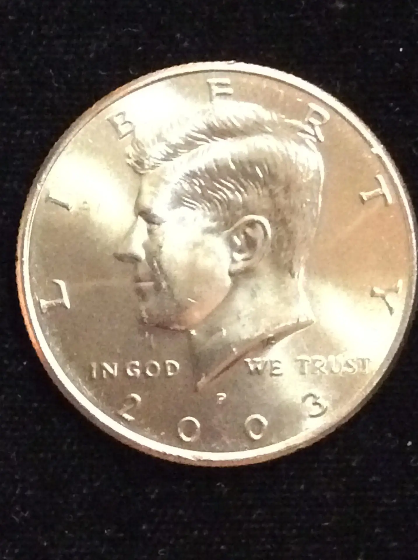 2003-P Kennedy Half Dollar in GEM BU MS65 Condition