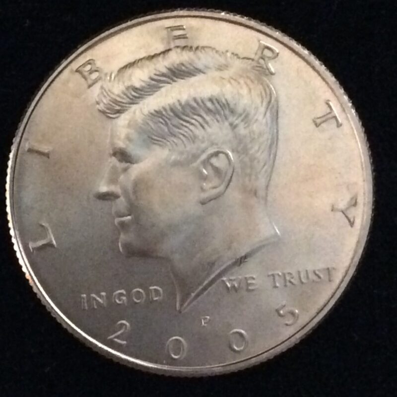 2005-P Kennedy Half Dollar in MS67 Satin Finish from Mint Set Condition