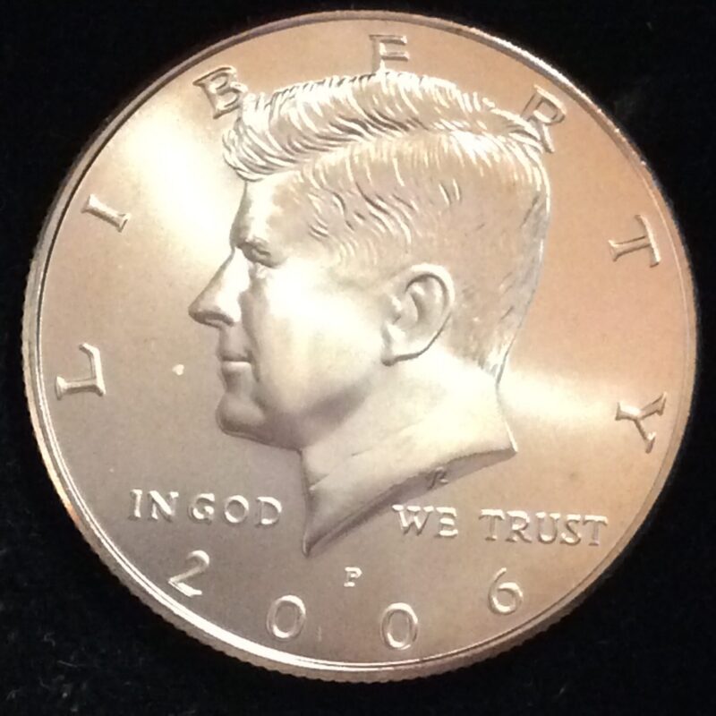2006-P Kennedy Half Dollar in GEM Satin Finish MS67 from a Unc. Mint Set