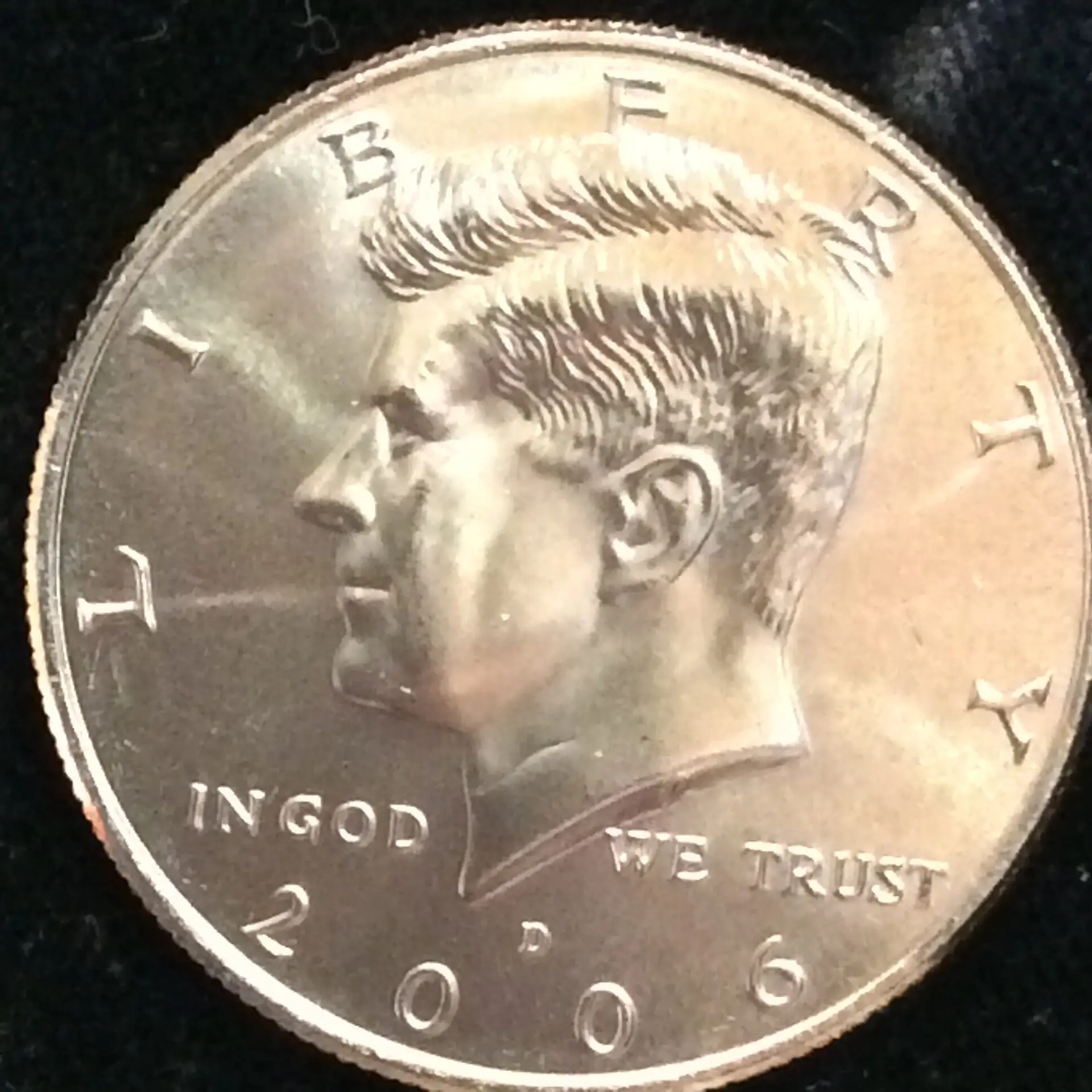 2006-D Kennedy Half Dollar in Super Gem MS67 from a Satin Finish Unc. Mint Set
