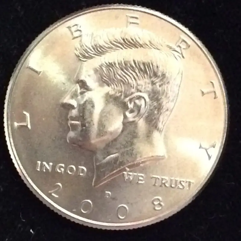 2008-D Kennedy Half Dollar in MS66 Condition from a Satin Finish Unc. Mint Set