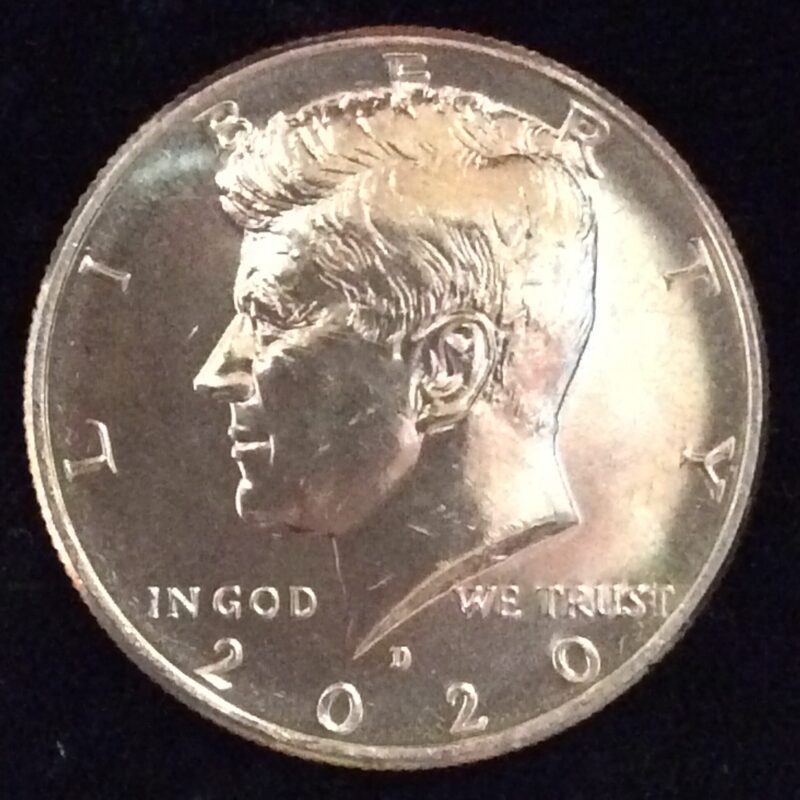 2020-D Kennedy Half Dollar in Gem BU MS65 Condition