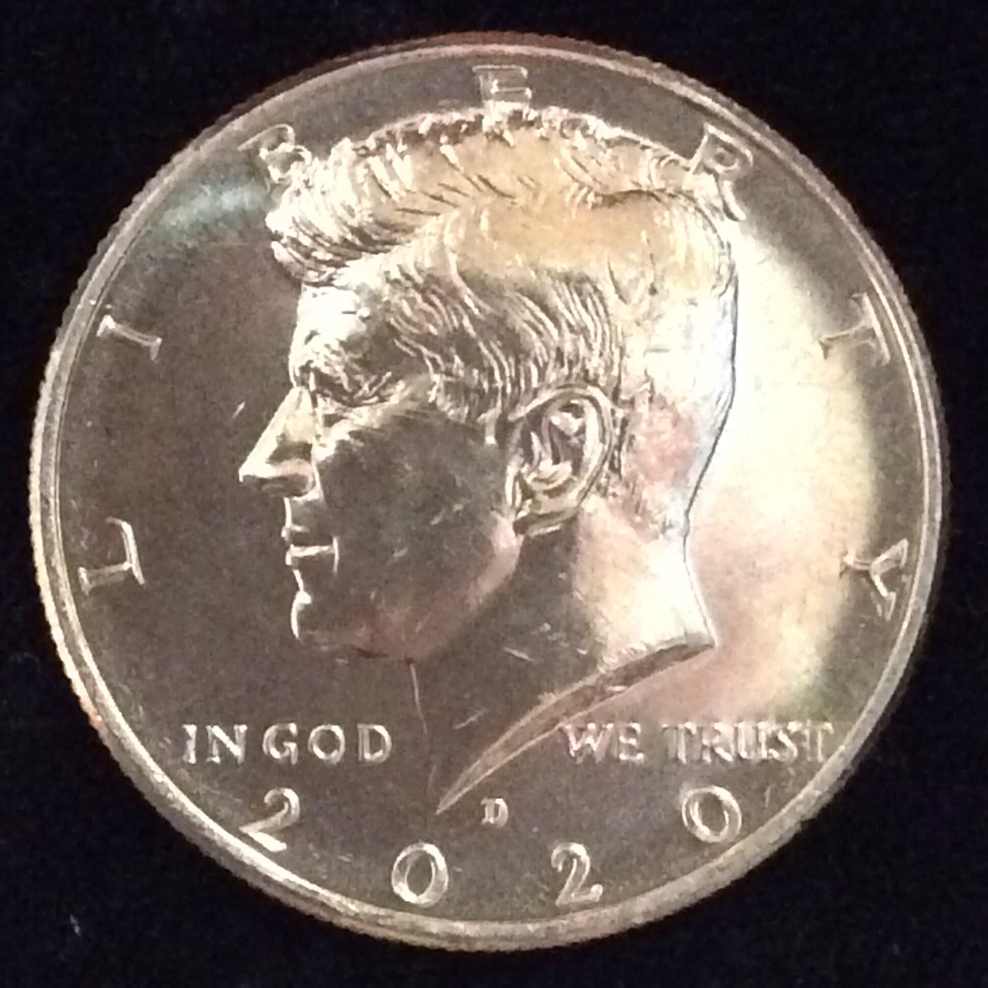 2020-D Kennedy Half Dollar in Gem BU MS65 Condition